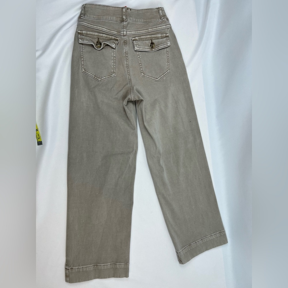 Spanx Stretch Twill Cropped Wide Leg Pants - size‎ XS - Picture 5 of 7